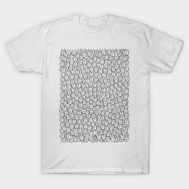 Cat pattern T-Shirt by msmart